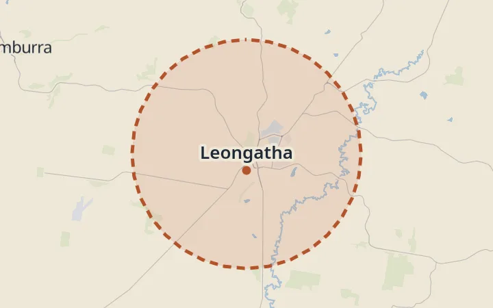 Map of Leongatha