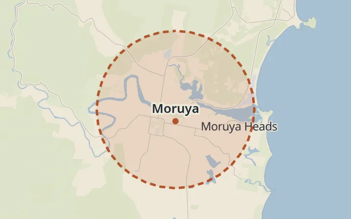 Map of Moruya