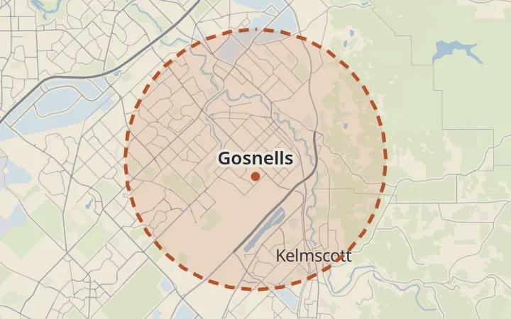 Map of Gosnells
