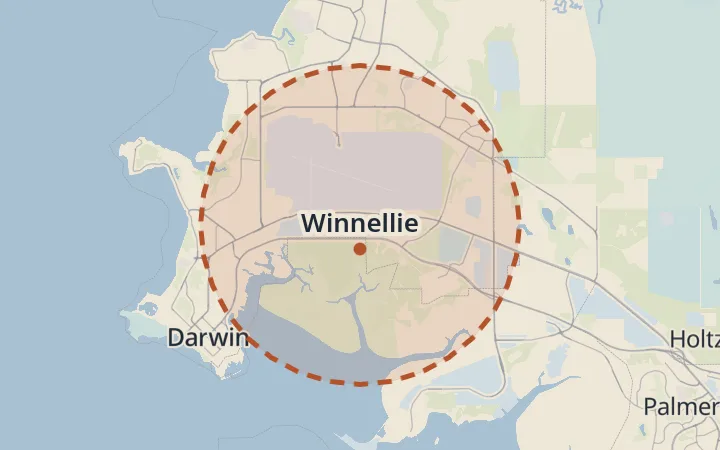 Map of Winnellie