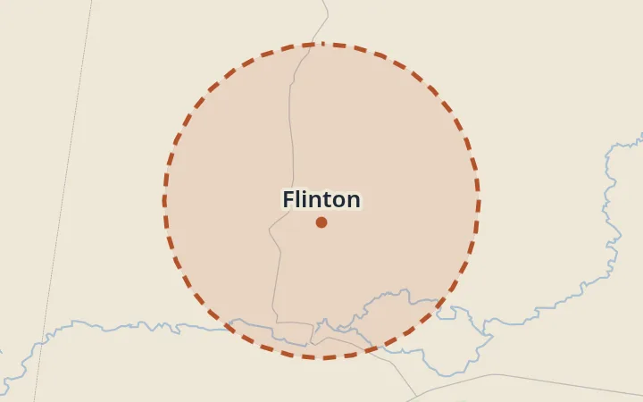 Map of Flinton