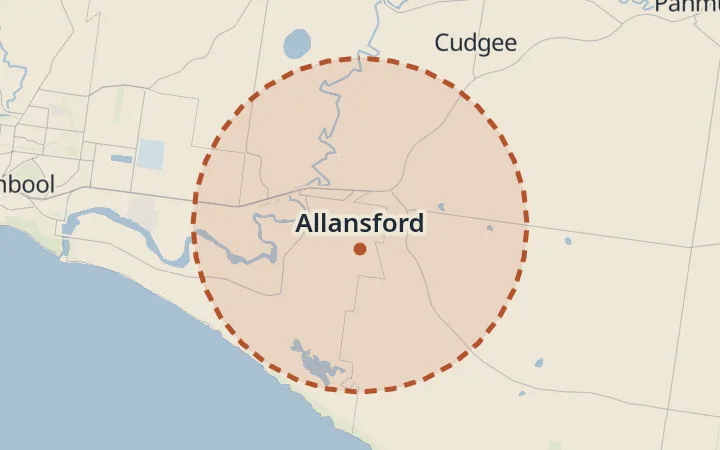 Map of Allansford