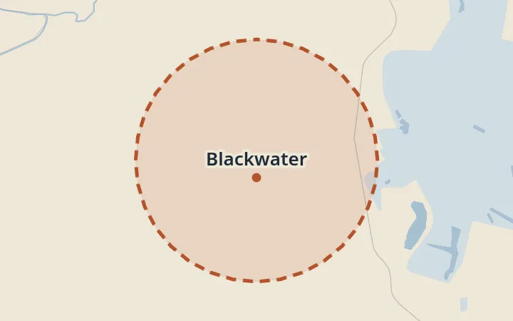 Map of Blackwater