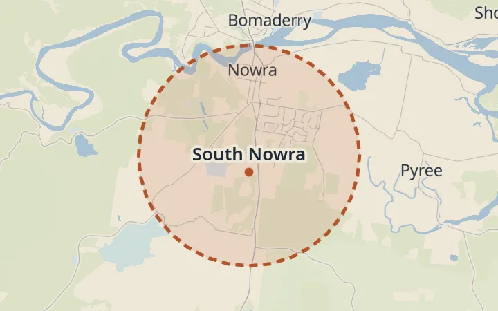 Map of South Nowra