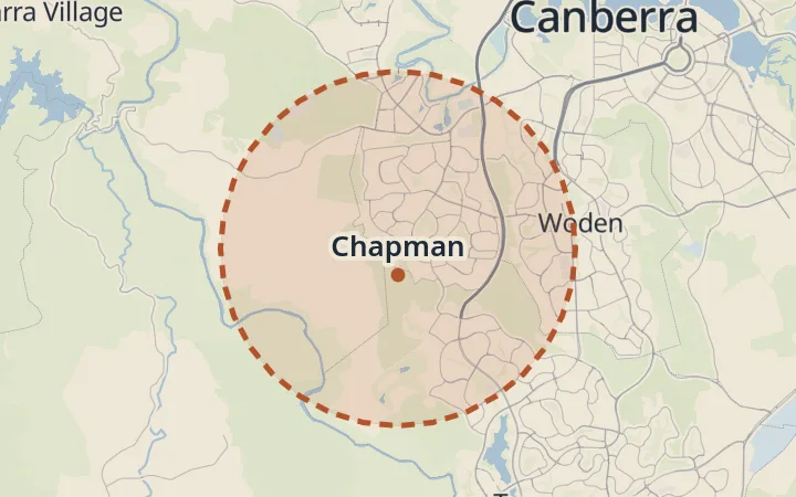 Map of Chapman