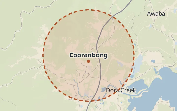 Map of Cooranbong