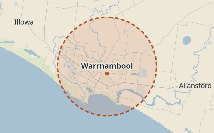 Map of Warrnambool