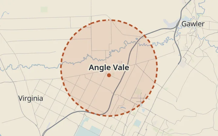 Map of Angle Vale