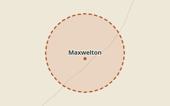 Map of Maxwelton