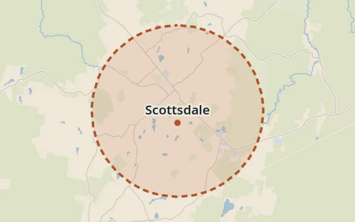 Map of Scottsdale