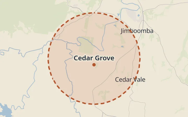 Map of Cedar Grove
