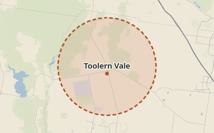 Map of Toolern Vale