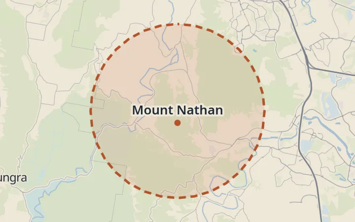 Map of Mount Nathan