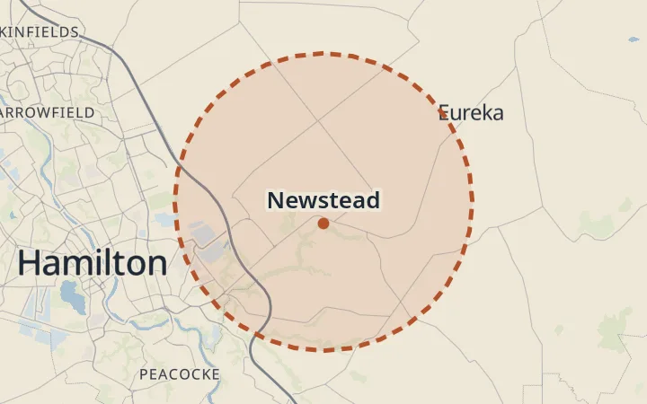 Map of Newstead