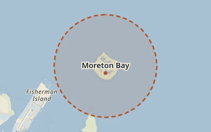 Map of Moreton Bay