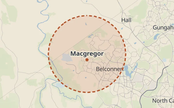 Map of Macgregor