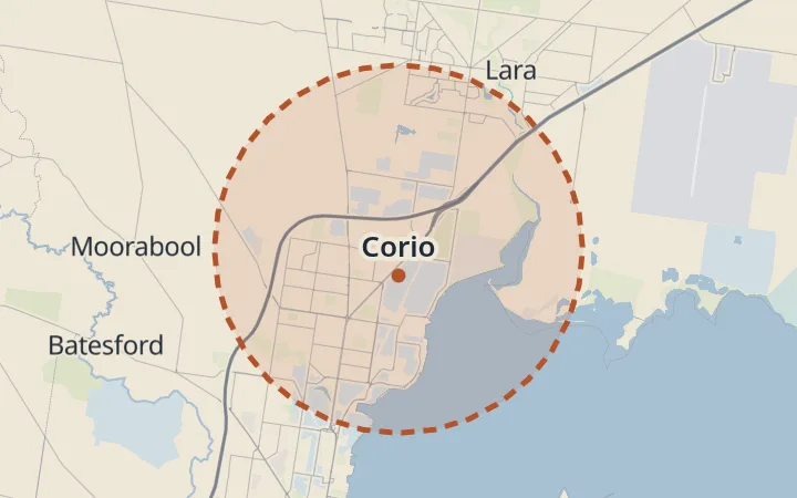 Map of Corio