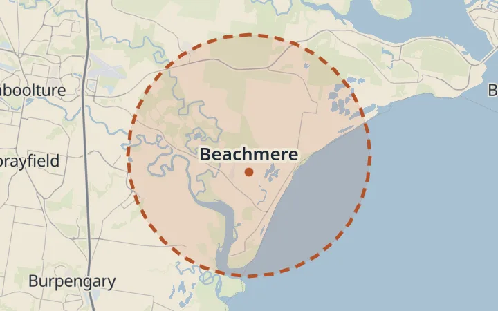 Map of Beachmere