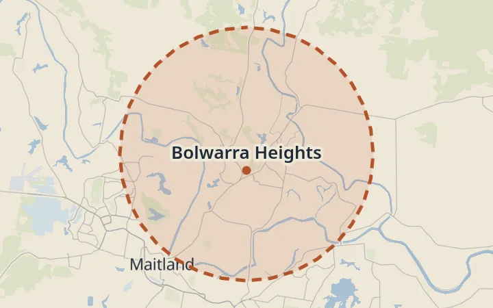 Map of Bolwarra Heights