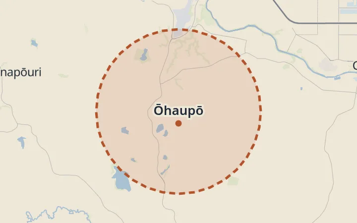 Map of Ōhaupō