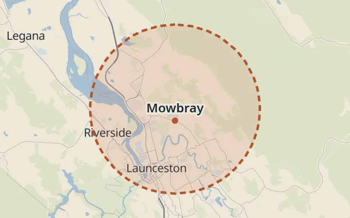 Map of Mowbray