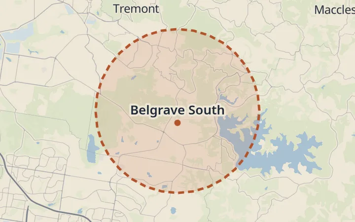 Map of Belgrave South