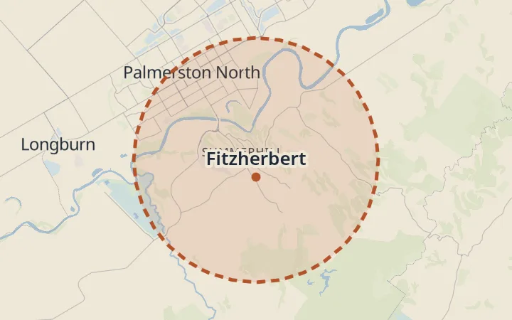 Map of Fitzherbert