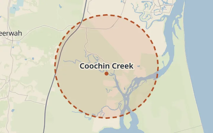 Map of Coochin Creek