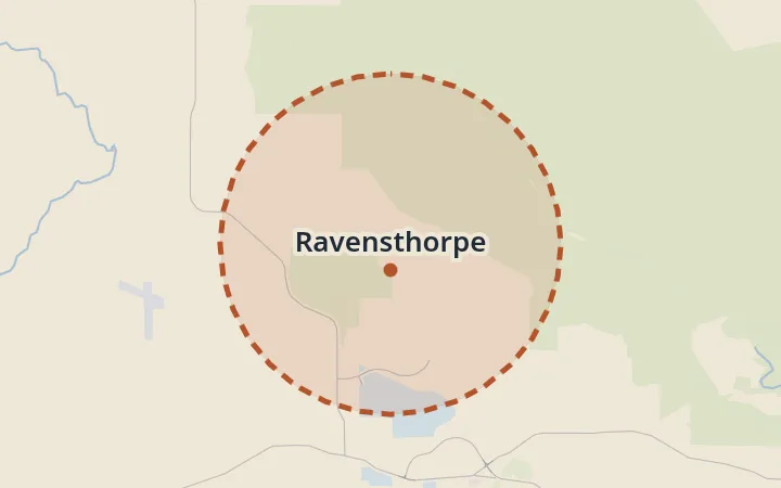 Map of Ravensthorpe