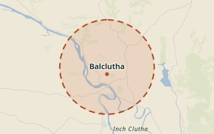 Map of Balclutha