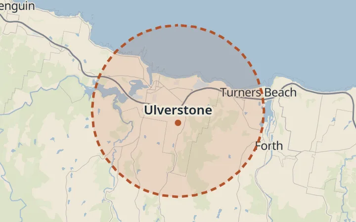 Map of Ulverstone