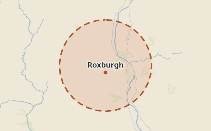 Map of Roxburgh