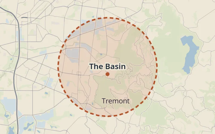 Map of The Basin
