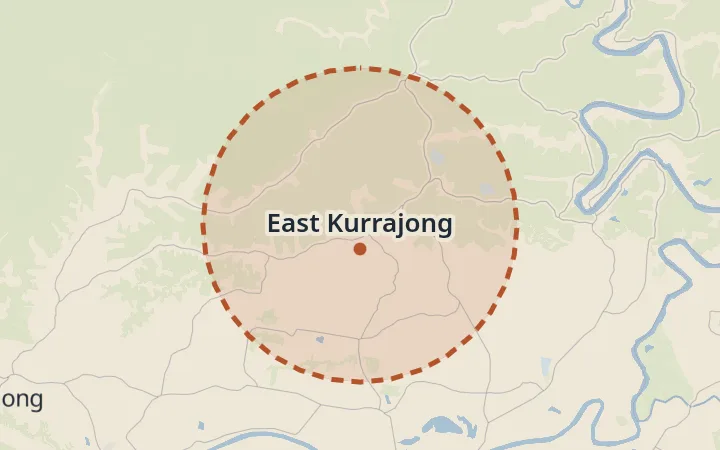 Map of East Kurrajong