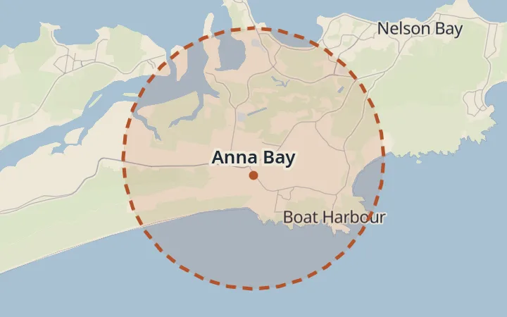 Map of Anna Bay