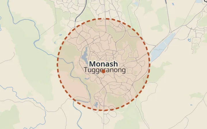 Map of Monash