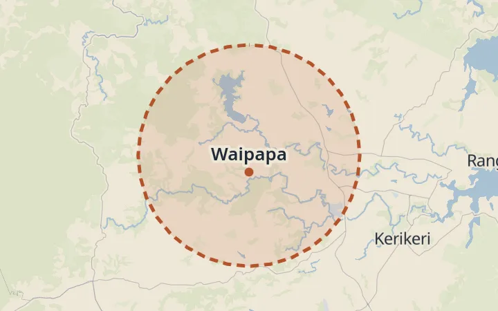 Map of Waipapa