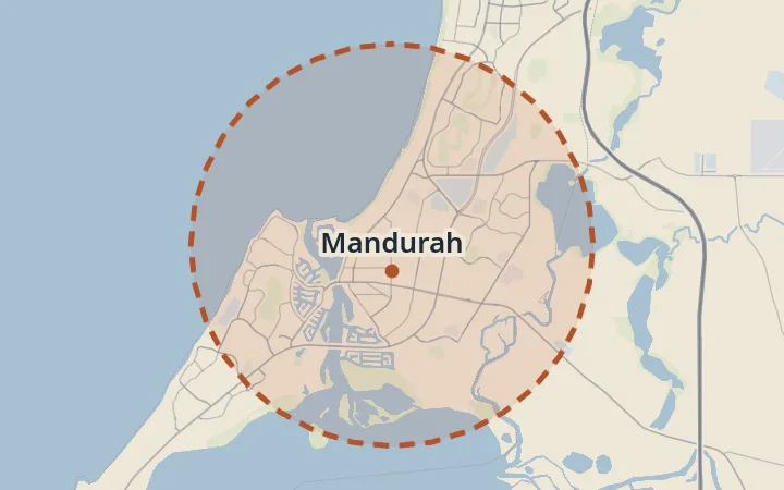 Map of Mandurah