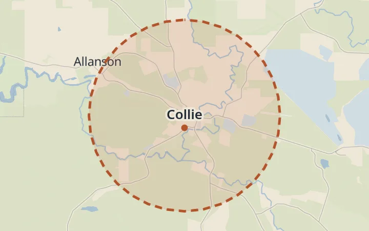Map of Collie