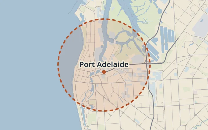Map of Port Adelaide