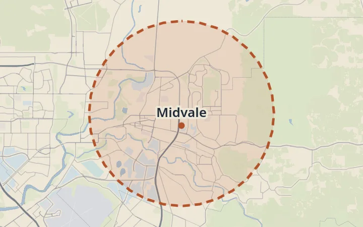 Map of Midvale