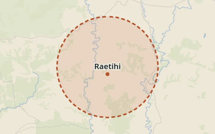 Map of Raetihi