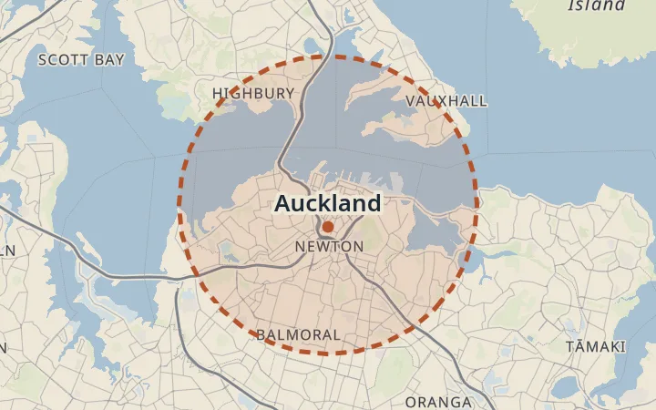 Map of Auckland