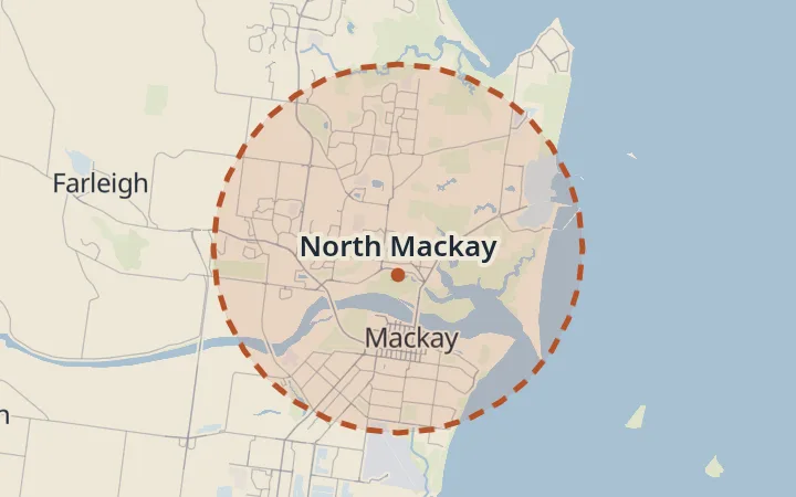Map of North Mackay