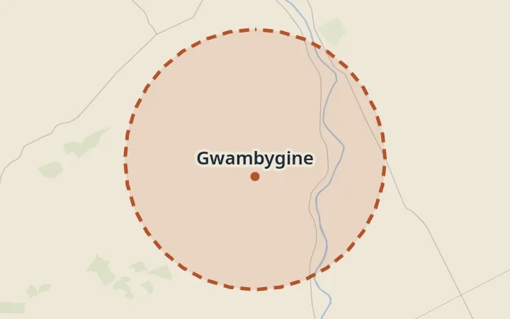 Map of Gwambygine