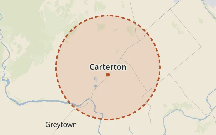 Map of Carterton