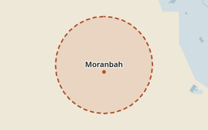 Map of Moranbah