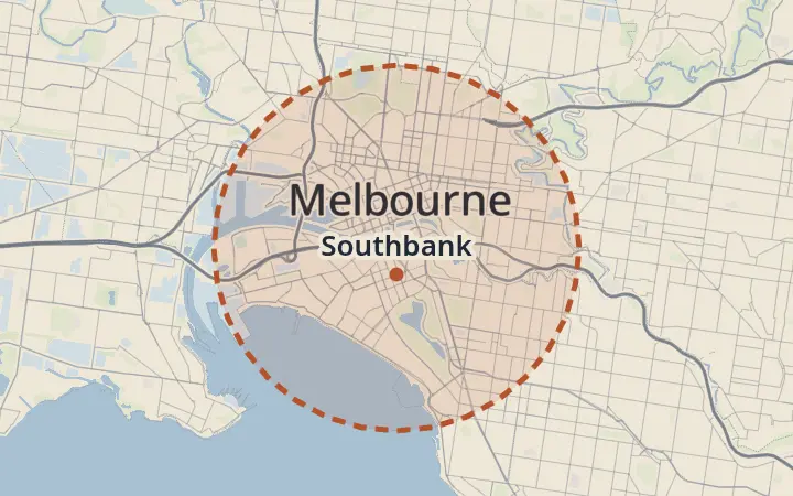 Map of Southbank