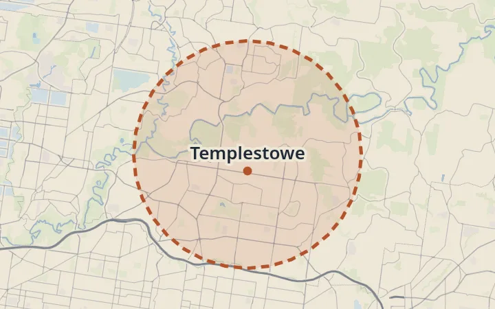 Map of Templestowe