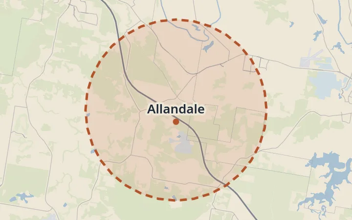 Map of Allandale